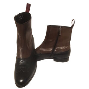 Alberto Guardiani Authentic Italy Men's Brown /Black Leather Shoes Size US 11